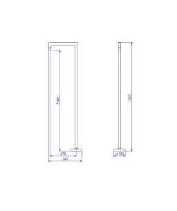 Torneira de Piso Reta Tube Gold 1191.GL.TUB.PSO