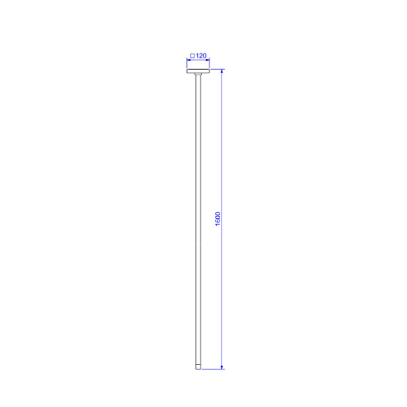 Torneira de Teto Tube Dark Antracite Deca 1198.GF.TUB.TET.MT