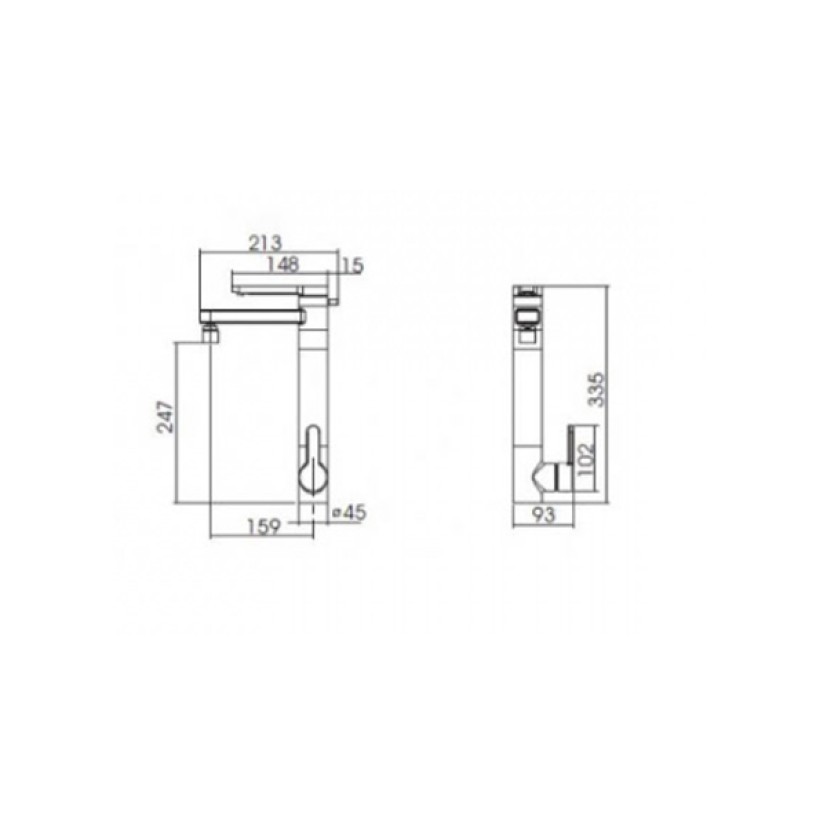 Monocomando Deca Cozinha C/Filtro Mesa Twin Black Matte 2240.BL.MT