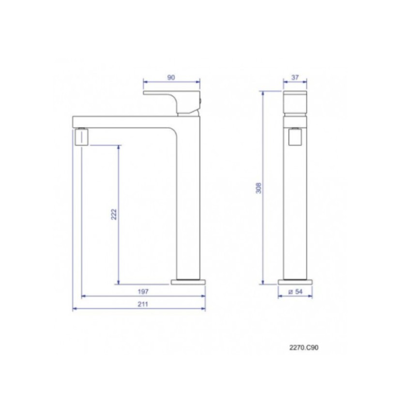 Misturador Deca Monocomando Cozinha Unic 2270.C90