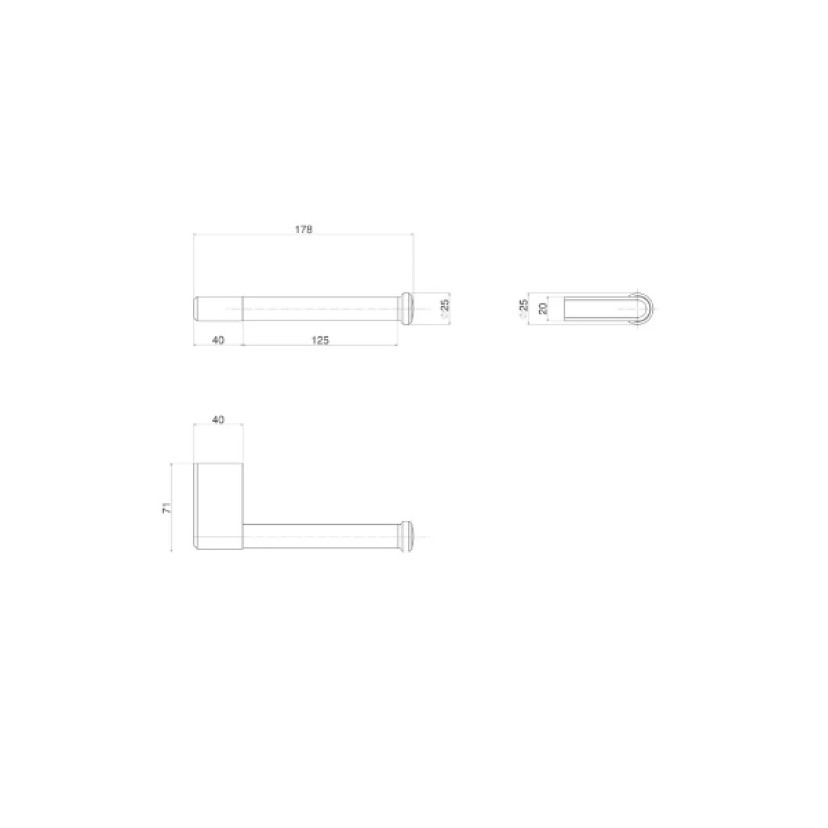 Papeleira quadrada deca you inox 2020.INX104