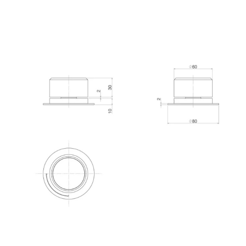 Acionamento Monocomando Mesa Redonda Deca You Black Matte 4990.BL104.MT