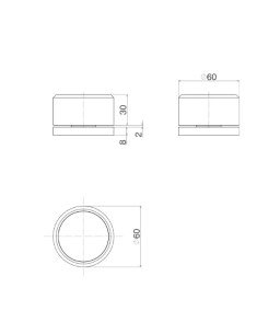 Acionamento Torneira Mesa redonda deca you inox 4991.INX104