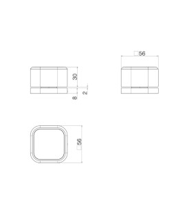 Acionamento Torneira Mesa Quadrada Deca You Inox 4991.INX105