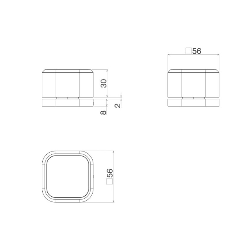 Acionamento Torneira Mesa Quadrada Deca You Inox 4991.INX105