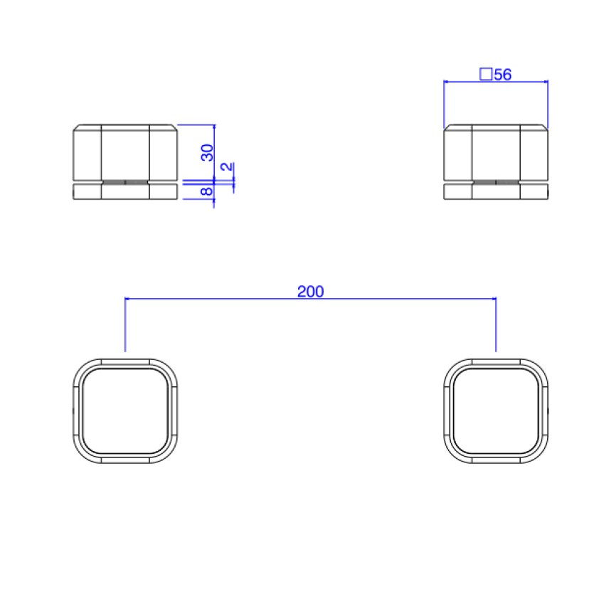 Acionamento Misturador Mesa quadrada deca you dynamic blue 4992.AZ105.MT