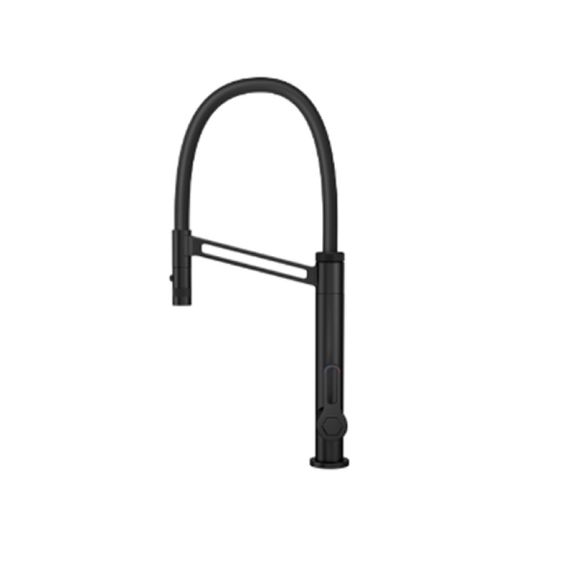 Misturador Monocomando Cozinha Mesa Deca Urban Black Matte e Preto 2289.BL.IND.MT.PT