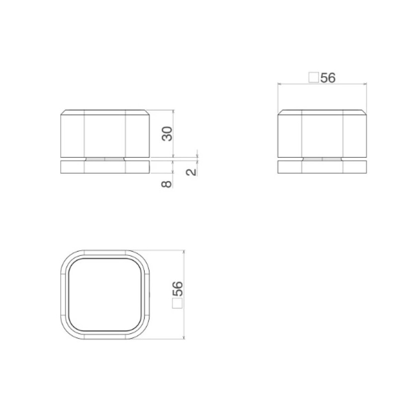 Acionamento Torneira Mesa Quadrada Deca You Brown Matte 4991.MR105.MT