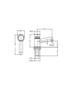 Torneira Lavatório de Mesa Docol Pressmatic Compact 17160606