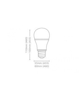 Lâmpada de LED Bulbo 9W Bivolt Luz Amarela Elgin