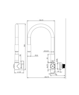 Torneira Hydramotion Parede Cinza 1168.METCZHMN