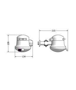 Torneira Elétrica Maxi Parede Branco  220V/5500W Lorenzetti