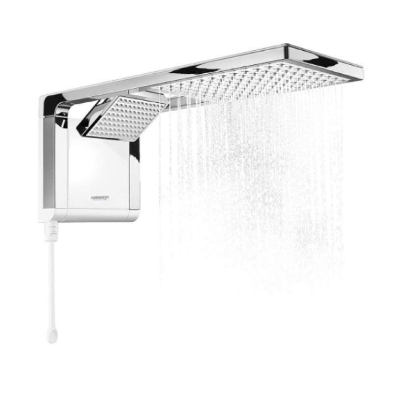 Chuveiro Elétrico Acqua Duo Eletrônico Ultra Branco/Cromado 220V/7800W Lorenzetti