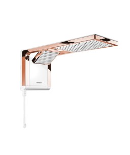 Chuveiro Elétrico Acqua Duo Eletrônico Ultra Branco/Rose Gold 220V/7800W Lorenzetti