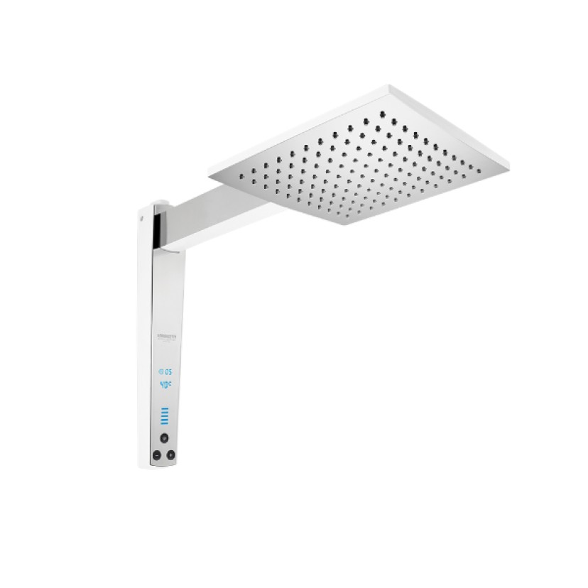 Chuveiro Elétrico Acqua Century Digital Branco/Cromado 220V/6800W Lorenzetti