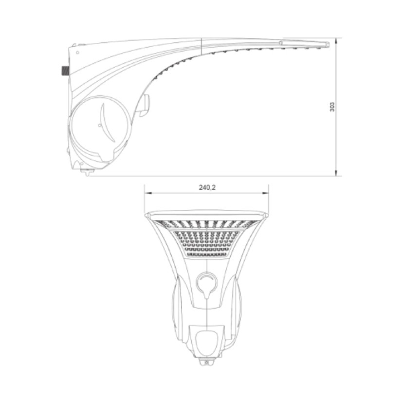 Chuveiro Elétrico Duo Shower Quadra Multitemperatura Branco 220V/7500W Lorenzetti