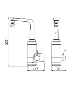 Torneira Elétrica Essence Parede Branco 220V/5500W Lorenzetti