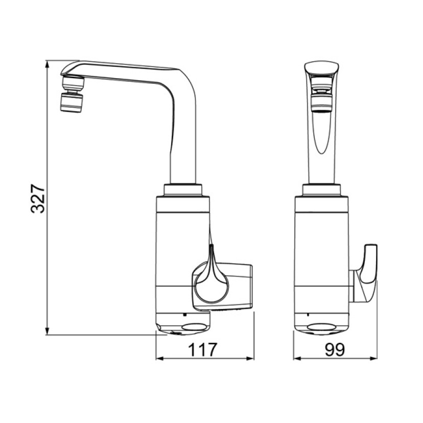 Torneira Elétrica Essence Parede Branco 220V/5500W Lorenzetti