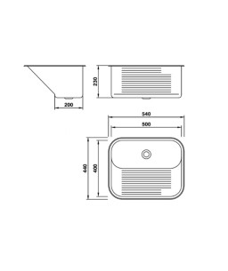 Tanque CT50 Inox Luxo Embutir Mekal