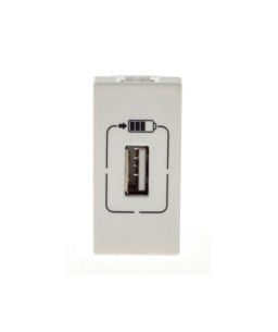 Módulo de Tomada 1xUSB Branco Plus+ Pial Legrand