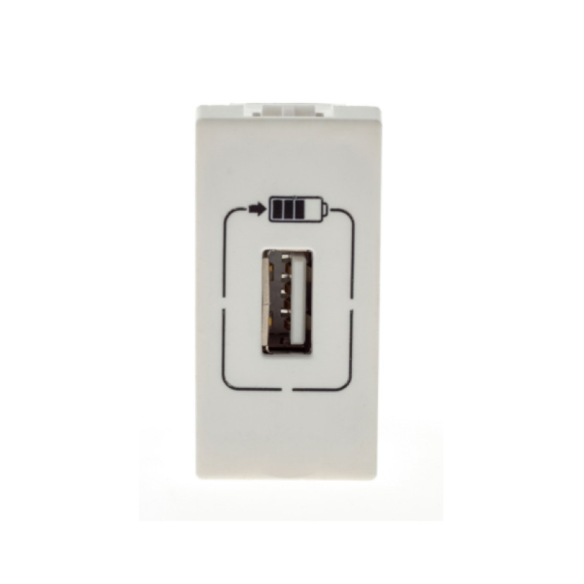 Módulo de Tomada 1xUSB Branco Plus+ Pial Legrand