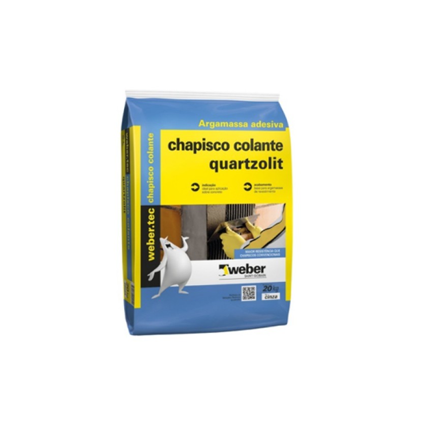 Chapisco Colante Cinza 20kg Quartzolit