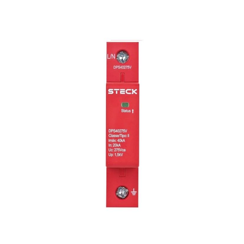 Protetor de Surto 40kA 275VCA Steck