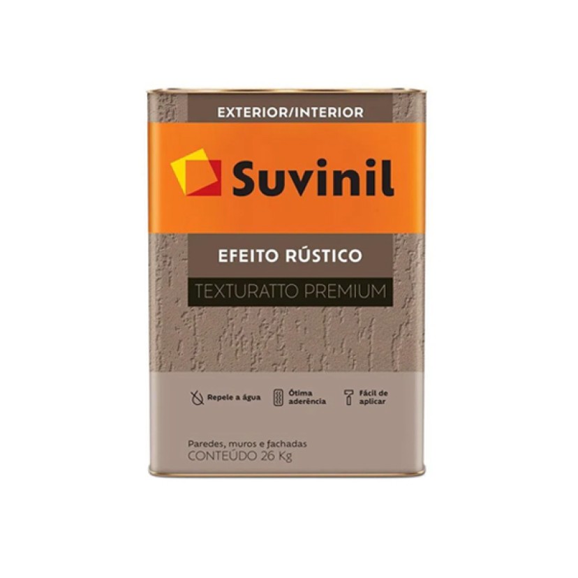 Tinta Texturatto Efeito Rustico Branca 26kg Suvinil