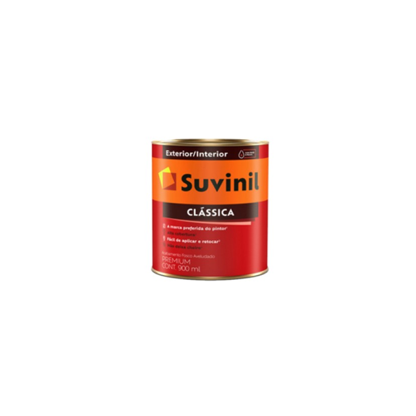 Tinta Látex Fosco Clássica Branco Neve 900ml Suvinil