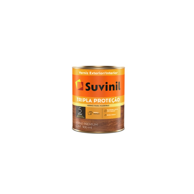 Verniz para Madeira Tripla Proteção Fosco Natural 900ml Suvinil