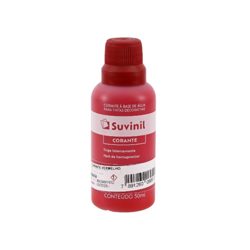 Corante Líquido Vermelho 50ml Suvinil