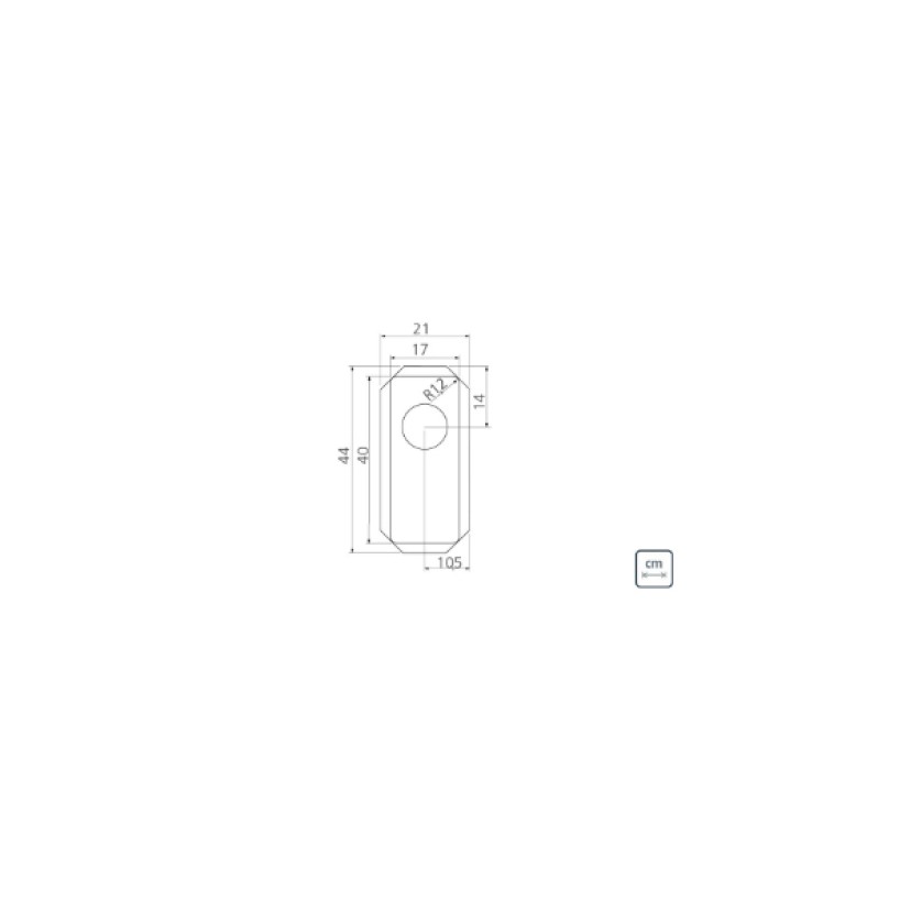 Cuba de embutir Tramontina Quadrum Auxiliar 17 Plus Undermount em Aço Inox com Acabamento Scotch Brite 17x40 cm 94003/112