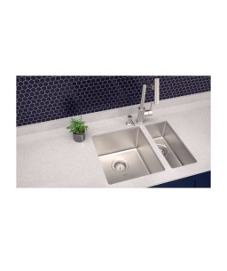 Cuba de embutir Tramontina Quadrum Auxiliar 17 Plus Undermount em Aço Inox com Acabamento Scotch Brite 17x40 cm 94003/112