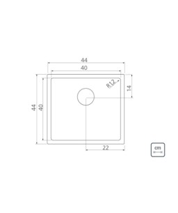 Cuba Quadrum Inox Tramontina Design Collection Scotch Brite 40x40 94005/103