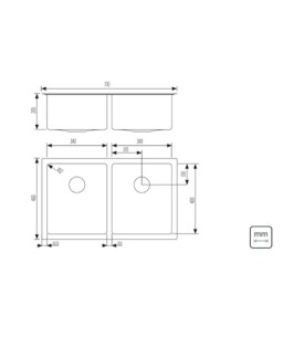 Cuba Quadrum Inox Tramontina Design Collection Scotch Brite 2C 34 94009/103