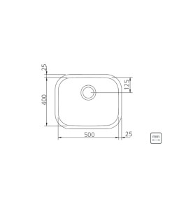 Cuba Aria Retangular Maxi 50x40cm Tramontina Acetinada 94025/102