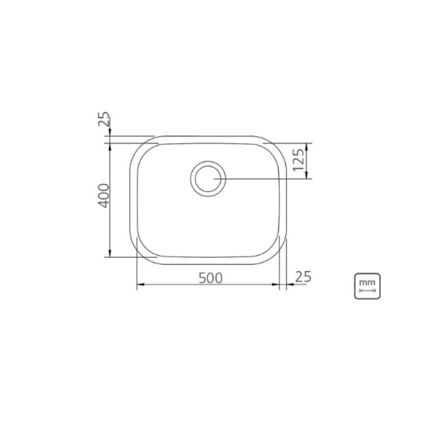 Cuba Aria Retangular Maxi 50x40cm Tramontina Acetinada 94025/102