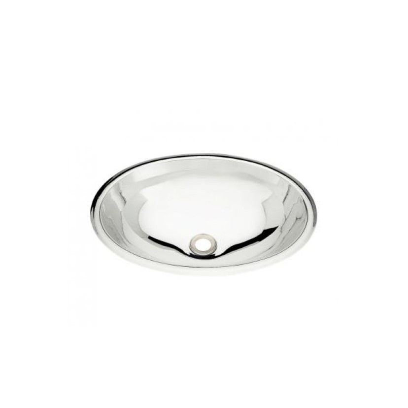 Cuba de Embutir Oval em Inox Alto Brilho 36cmx26cm Tramontina 94113207