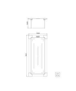 Cesto Coador Qadrum Design Collection Aço Inox Scotch Brite 19x43cm Tramontina 94532018