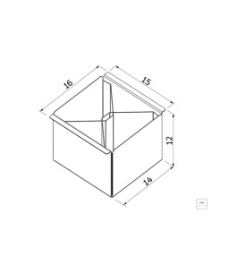 Porta Talheres em Aço Inox com Acabamento Scotch Brite para Canal Organizador Tramontina 94534024