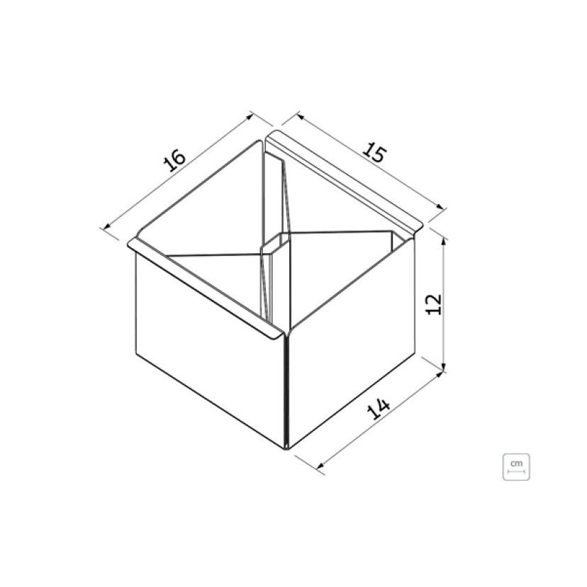 Porta Talheres em Aço Inox com Acabamento Scotch Brite para Canal Organizador Tramontina 94534024