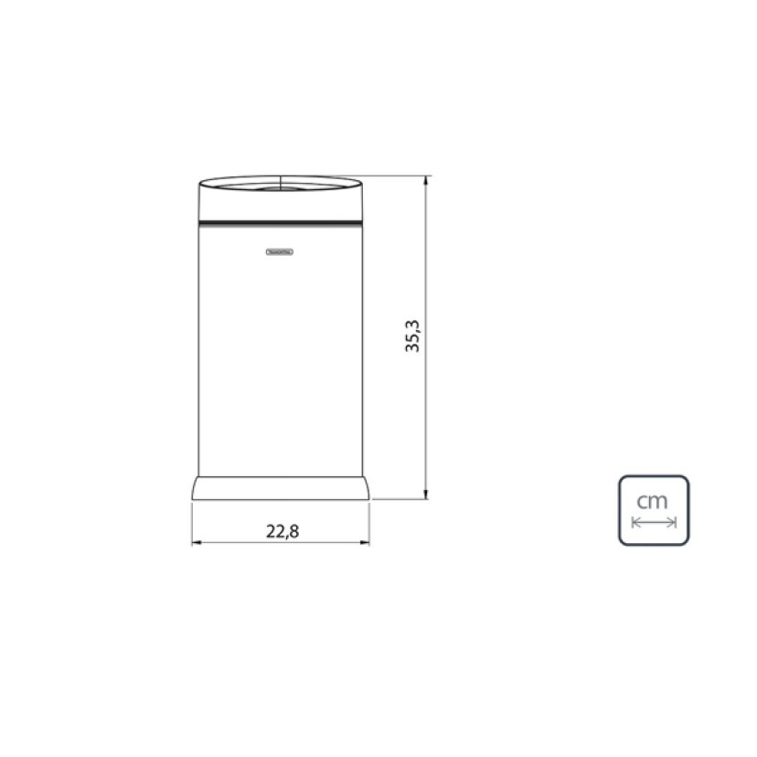 Lixeira Smart Aço Inox Scotch Brite Automática com Sensor 6L Tramontina 94543006