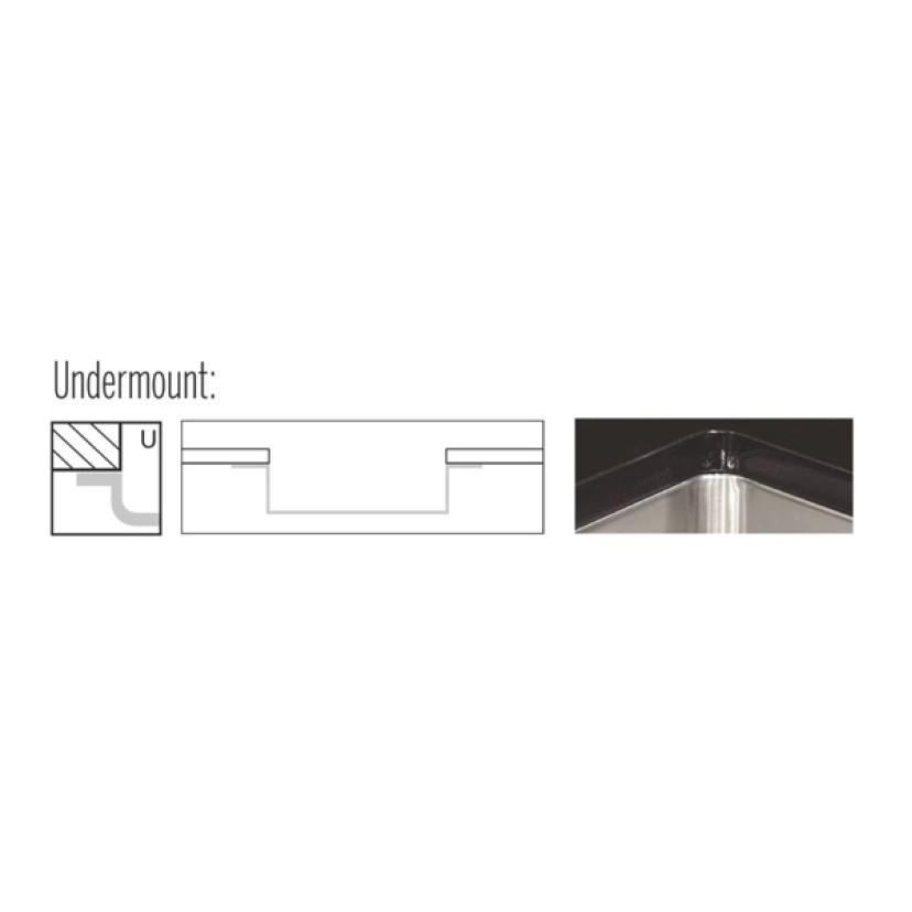 Cuba Quadrum Undermount 50U Aço Inox Scotch Brite 50x40cm Tramontina 94007112