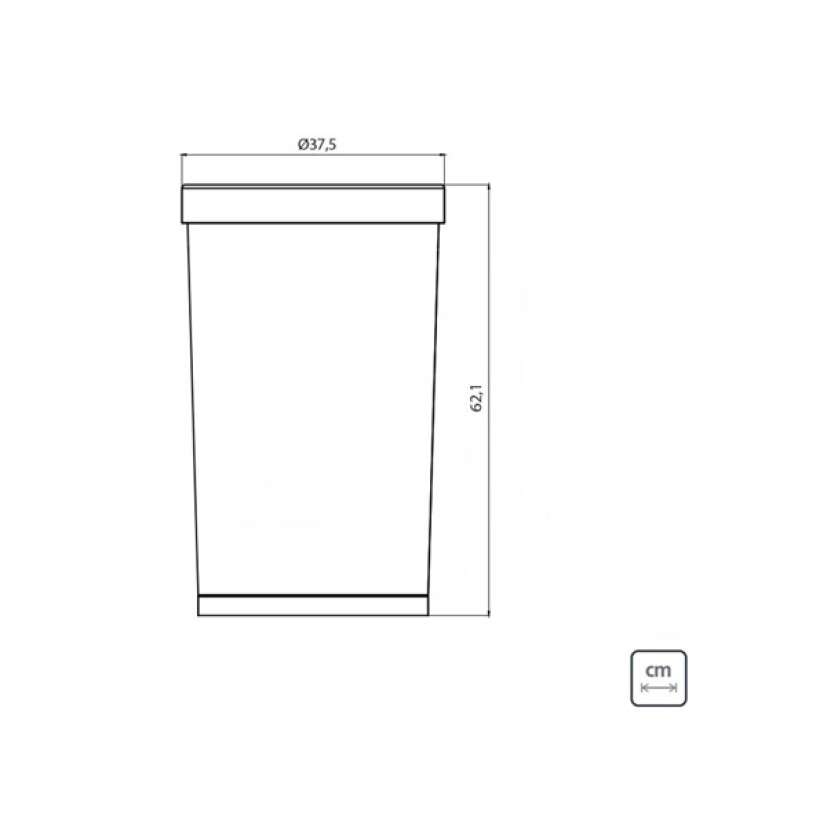 Lixeira Molise Inox Scotch Brite 50L Tramontina 94539223