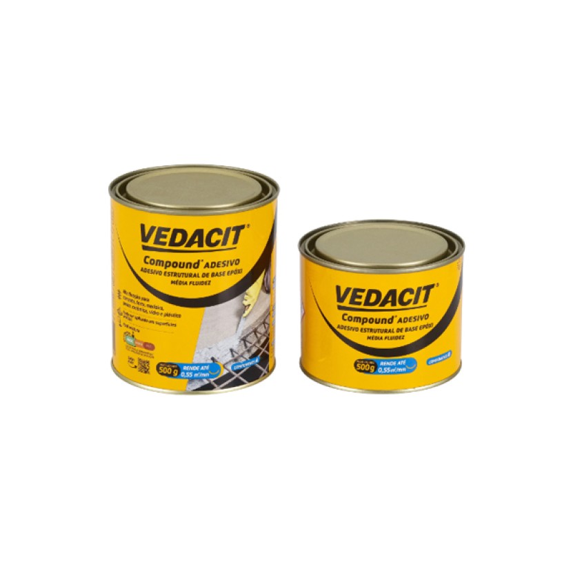 Adesivo estrutural Compound 1 kg Vedacit