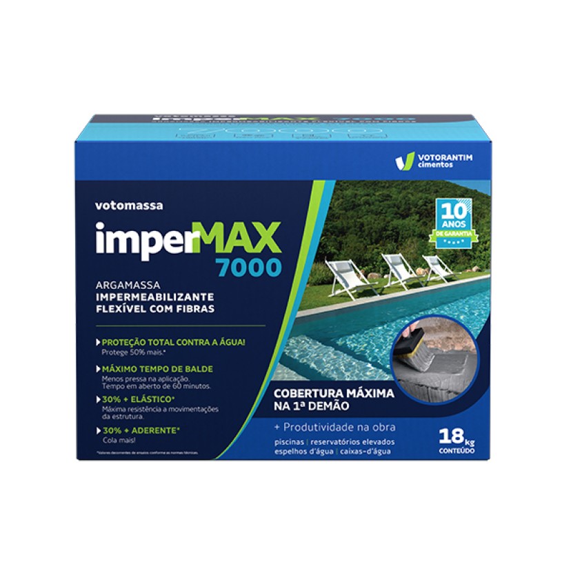 Argamassa Impermeabilizante 7000 Impermax 18kg Votomassa