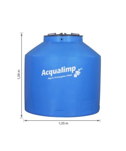 Caixa d’água Polietileno 1750L Água protegida Acqualimp