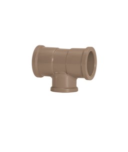 Tê Redução PVC Soldável 75mm x 60mm para Água Fria 17851