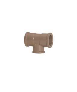 Tê Redução PVC Soldável 60mm x 50mm para Água Fria 98894