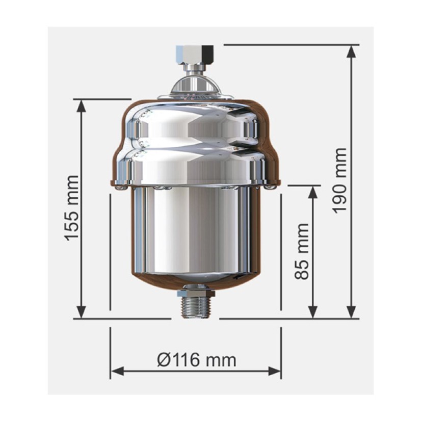 Aquecedor Elétrico Individual Inox 5T 220V - AQ014/2 Cardal